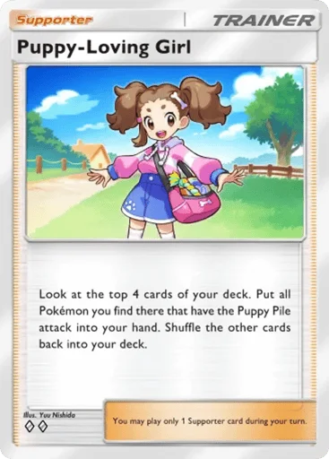 Puppy-Loving Girl